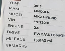 لينكولن – Lincoln MKZ